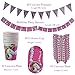 Unicorn Party Supplies, decorations by E-Z Parties, 138 Pieces Complete Party Set-up for birthdays, Baby Showers and more, Everything You Need for a Perfect Celebration, Serves 10