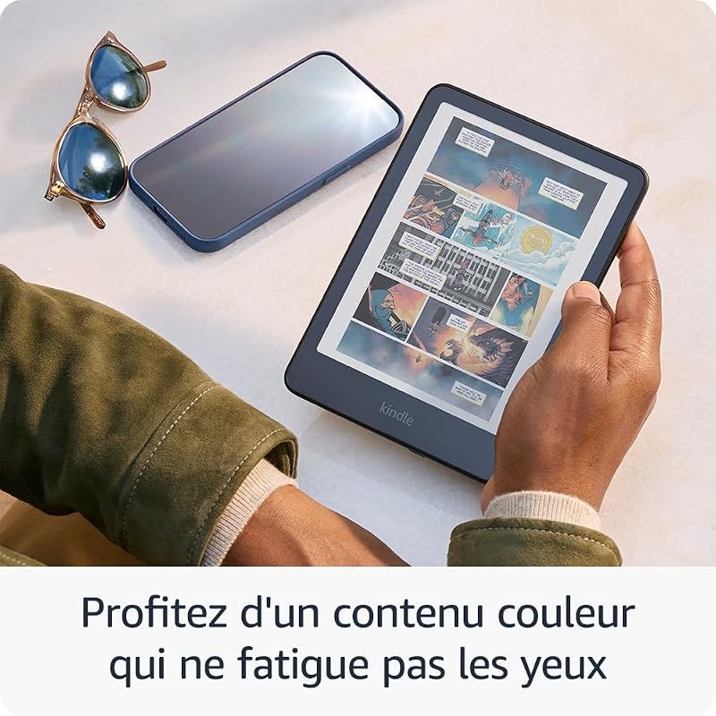 Kindle Colorsoft 16 Go (modèle 2024) : écran couleur qui révèle les couvertures et le contenu ; surlignez désormais en couleur ; sans publicités (noir)