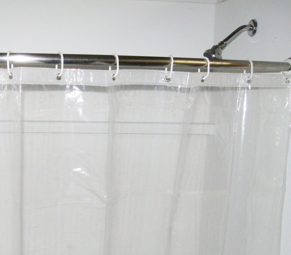 Short Cut Original Shower Curtain Liner Shorter Length Stays