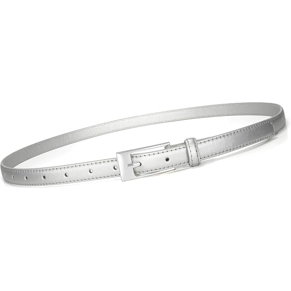 OKA Leather Skinny Women Belt Thin Waist Belts Extra Thin PU  display picture 1