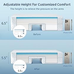 Side Sleeper Pillow with Arm Hole, Memory Foam