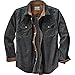 Legendary Whitetails Mens Canyon Ridge Corduroy Shirt Black Large