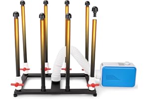 Xmvmrms Boot Dryer, 4-Pair Upgraded Heat Blower, Fast Drying Deodorizer with 8 Air Ducts, US Plug for Work Boots, Gloves, Hel