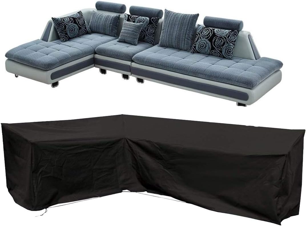 FLR Patio Furniture Cover 78x105Inches LShaped Sectional Sofa Cover Waterproof
