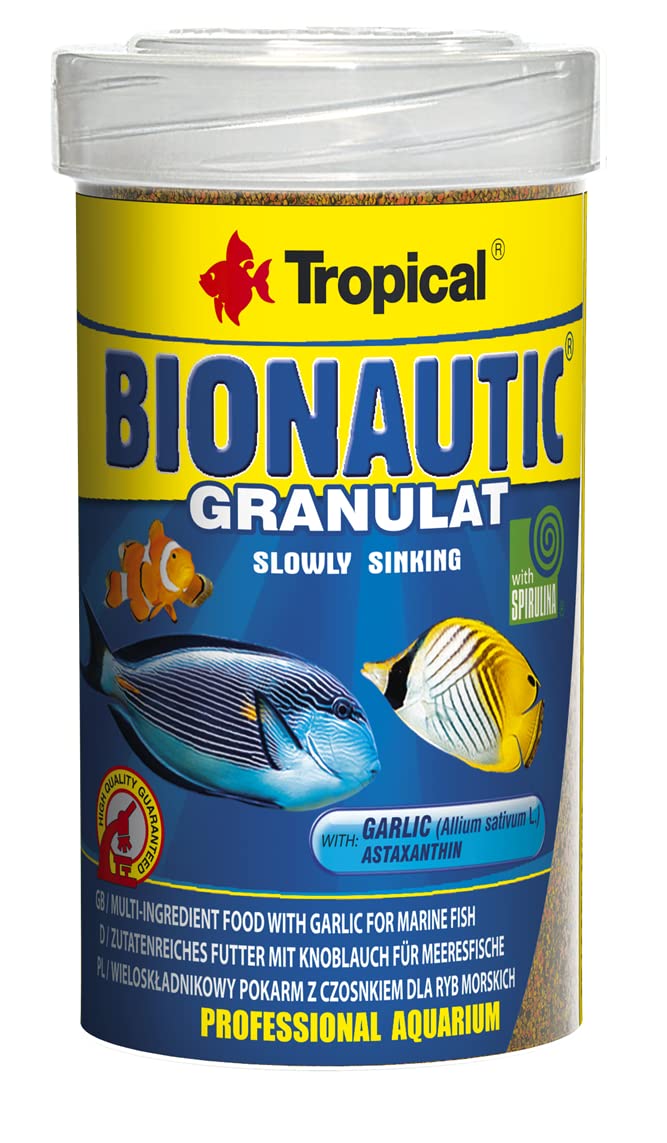 Aquatic Paradise MARINE FISH FOOD - Bionautic - 500ml/275g - Slowly Sinking Compleate Granulated Food- ORIGINAL TUB (100ml/55g)