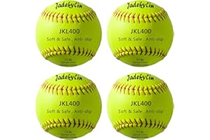 Jadekylin 11 & 12 Inch Soft Safety Softball - Ideal for Practice, Training & Recreational Use