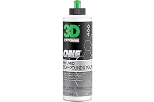 3D One - Professional Cutting, Polishing, and Finishing Compound (8 oz.) for Paint Correction, Auto Detailing and Buffing