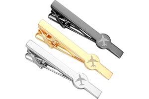 Dannyshi Tie Clips for Men 3Pcs Tie Bar Clip Set Personalized Gifts Suitable for Wedding Anniversary Business