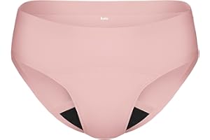 KNIX Super Leakproof Bikini, Leakproof Underwear, Period Underwear for Women, Machine Washable, Reusable, Rose Water, Small (