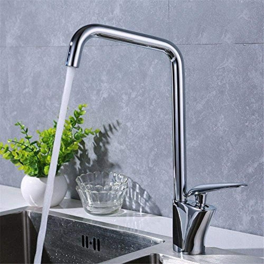 Grifo Mezclador De Fregadero Grifo De Cocina Latón Cromo Cromado Agua