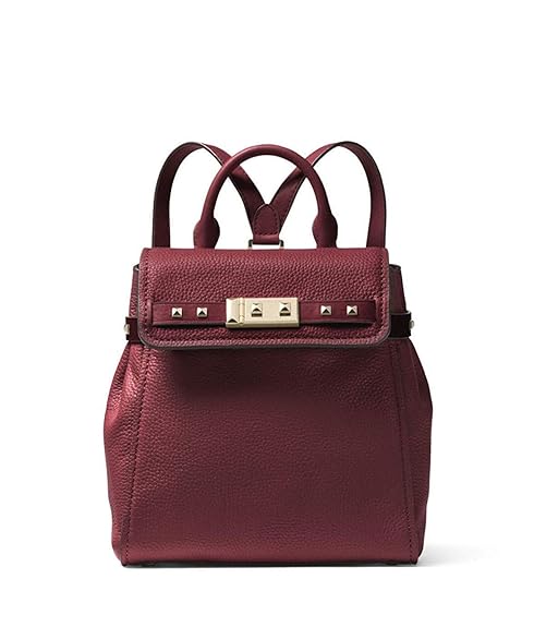 addison small pebbled leather backpack