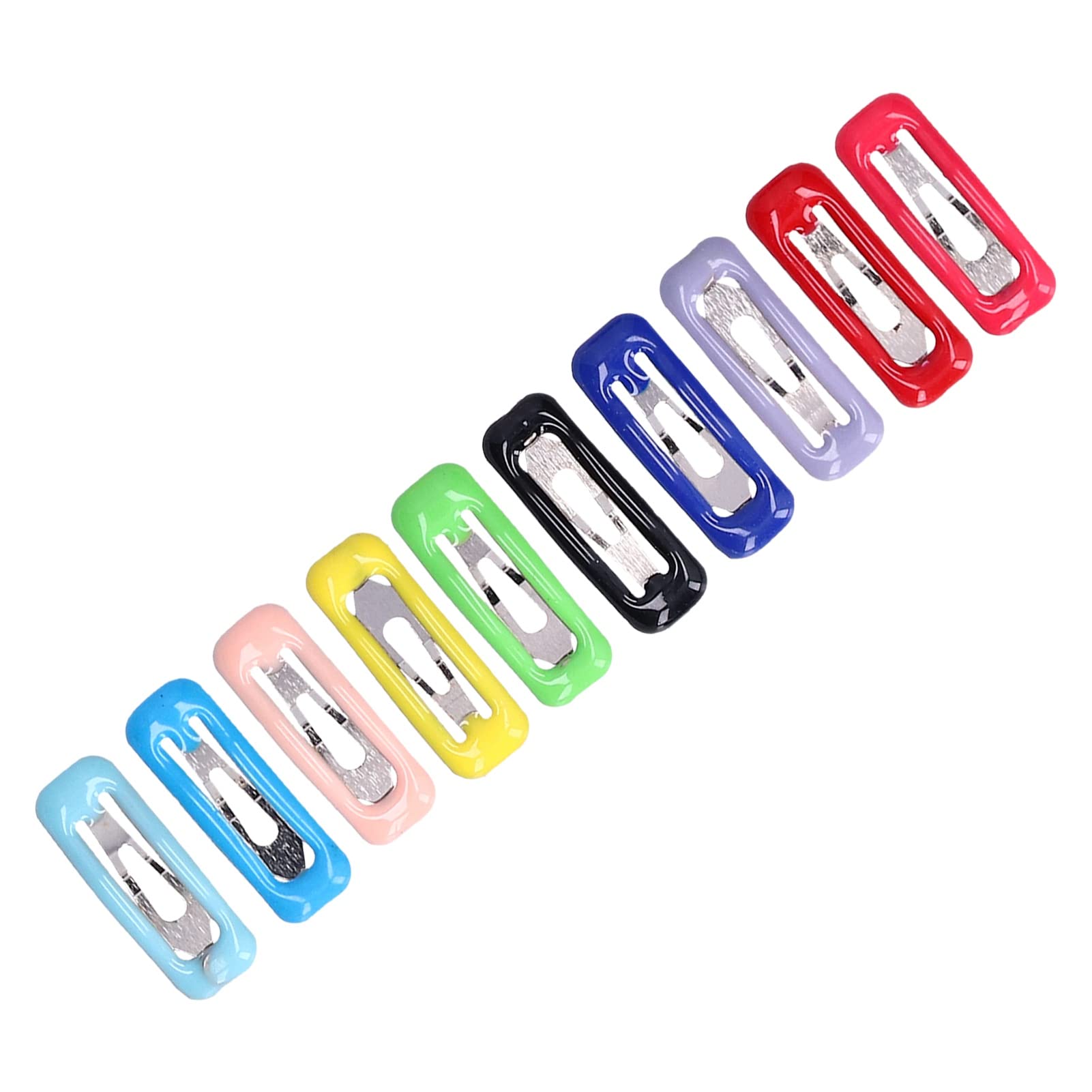 0.8in Colored Snap Grooming Hair Clips50Pcs Small Pet Hair Clips for Toddlers Girls, Small Breed Teacup Yorkie, Maltese, Bunny Little Pet Toys