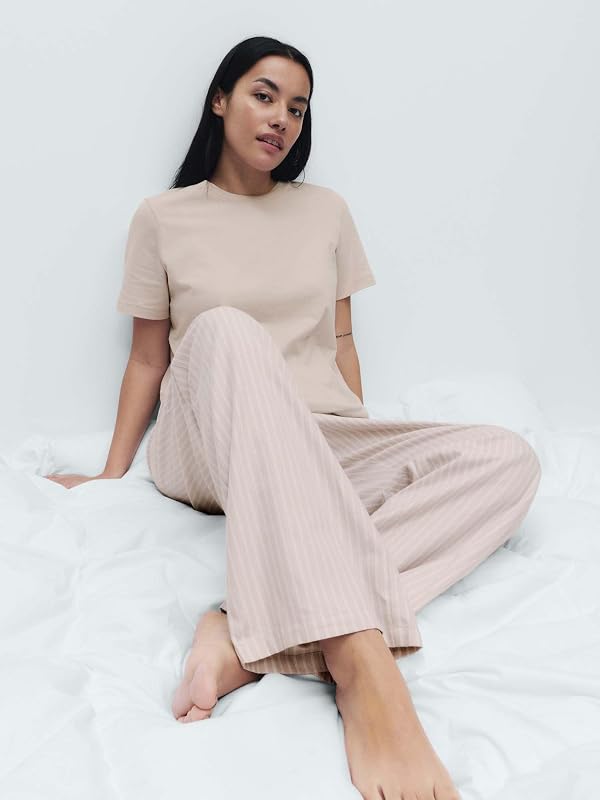 Pyjama Pur Coton avec Bas tissé S — photo 2 sur 5