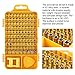 Screwdriver Sets Magnetic, Trekoo 110 in 1 Precision Screw Driver Repair Tool Sets, Professional Repair Tool Kit for iPhone X, 8, 7 / Cellphone/Computer/Tablet/PC/Electronic etc (Yellow)