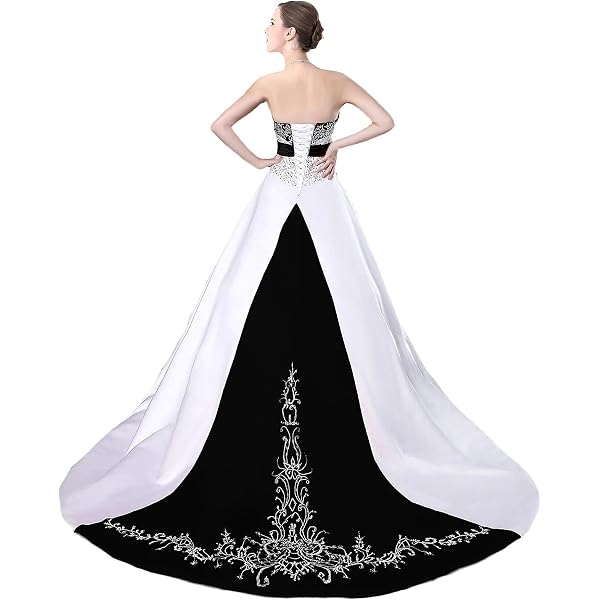 Kivary Weißes Spitzen Ballkleid – Lange Abendrobe Mit V-Ausschnitt Für Hochzeit, Ball & Party