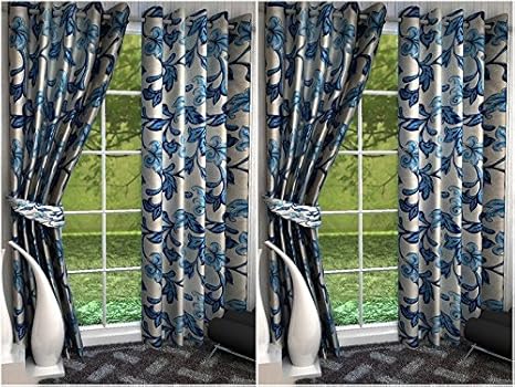 Buy K Decor Set 0f 4 Beautiful Polyester Door Curtains Tr4 007