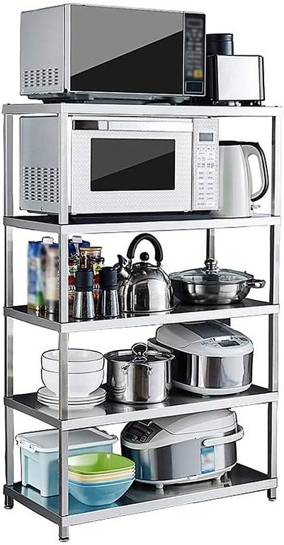 Amazon 収納ラック 収納付きキッチン用ベイカーズラック 5段ステンレスオーブンレンジ Hpll収納棚 サイズ さいず 56x38x1cm オープンシェルフ ラック オンライン通販 Amazon 収納ラック 収納付きキッチン用ベイカーズラック 5段ステンレスオーブンレンジ Hpll収納棚 サイズ さいず 56x38x1cm オープンシェルフ ラック オンライン通販