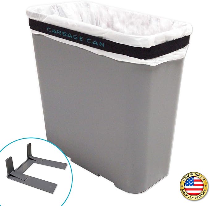 Carbage Can Premium Car Trash Can w/Floor Mat Clip and Bag