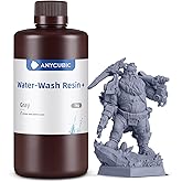 ANYCUBIC Upgraded Water Washable 3D Printer Resin, 405nm High Precision 3D Resin, Low Shrinkage Photopolymer Resin for 4K/8K/