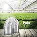 iPower GLDUCT10X25C Ducting Dryer Vent Hose for HVAC Ventilation with 2 Clamps,Exhaust Blower for Heating Cooling Booster, 10'' X 25', 1-Pack