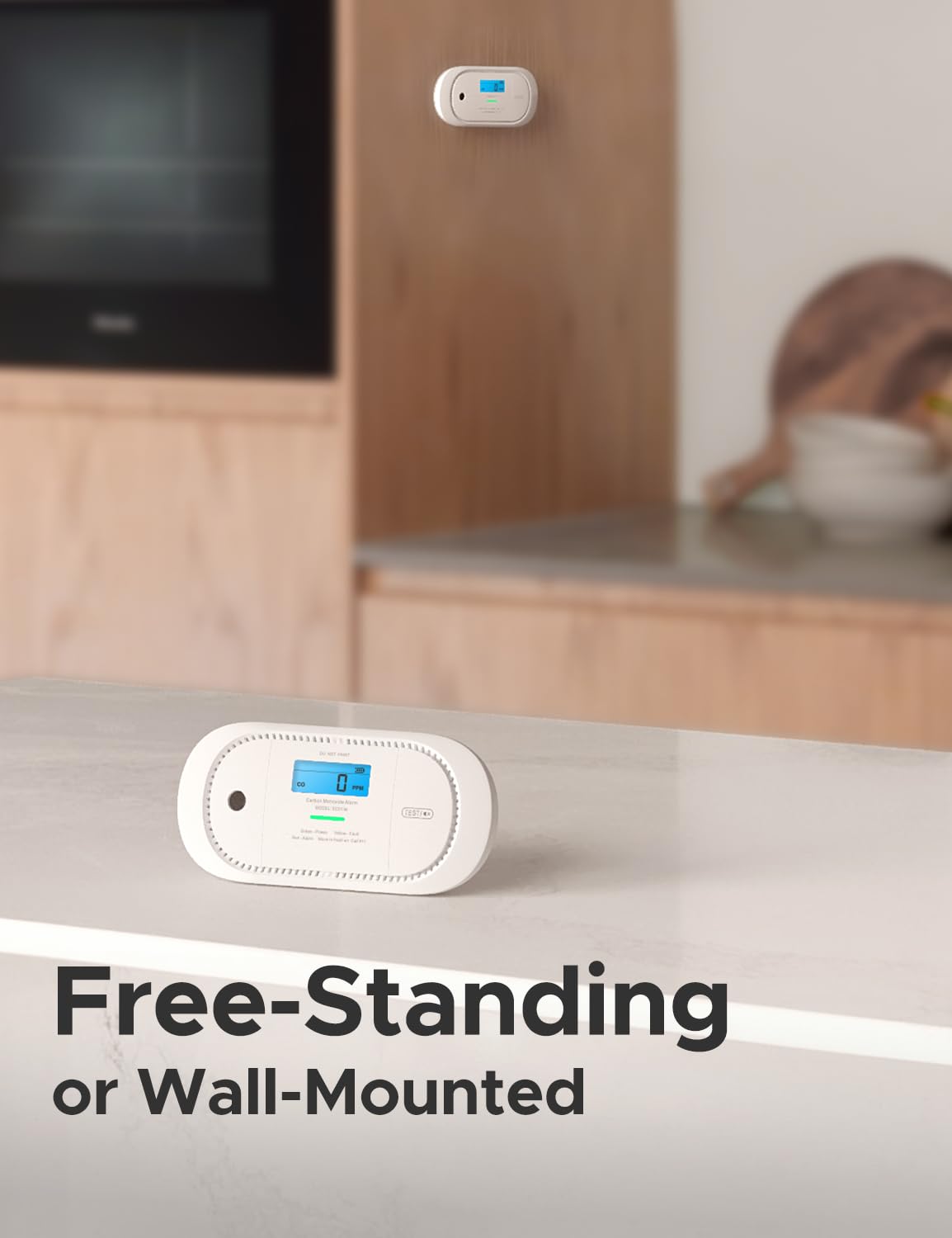 X-Sense Smart Carbon Monoxide Detector XC01-M, an Accessory for FS31 or FS51 Smoke Alarm Kit, Wireless Interconnected Portable CO Detector, Model XC01-M, 1-Pack