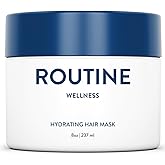 Routine Wellness Deep Conditioning Hair Mask - Bring Dry, Damaged Hair Back to Life – Hydrating Repair Treatment that Moisturizes, Strengthens & Adds Volume - Unscented 8oz