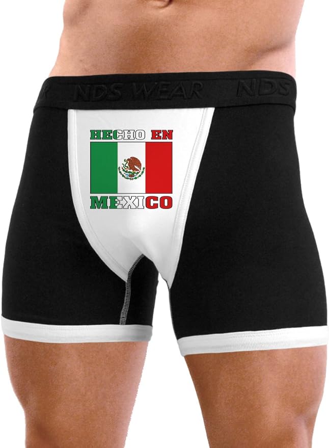 NDS Wear Hecho en Mexico Flag Mens Boxer Brief Underwear at Amazon Men