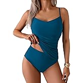 Eomenie Tankini Swimsuits for Women Two Piece Tummy Control Bathing Suit Slimming Modest Swimwear with High Waisted Bottom