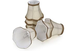 Fuloon Modern European Style Droplight Wall Lamp Candle Chandelier Lamp Shade 6 pcs Set (Golden)