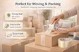 1ABOVE Clear Packing Tape 48mm x 66m Six Rolls 54 Microns Heavy Duty view 6