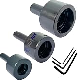 BLUEFOX TOOLS New Tailstock Floating Round Die holders(shank type) Set of 3 Pcs Set | Shank - 1/2", 3/4" | Tailstock Die Holder Set of 3 Pcs | 13/16 ", 1 ", 1-1/2 "