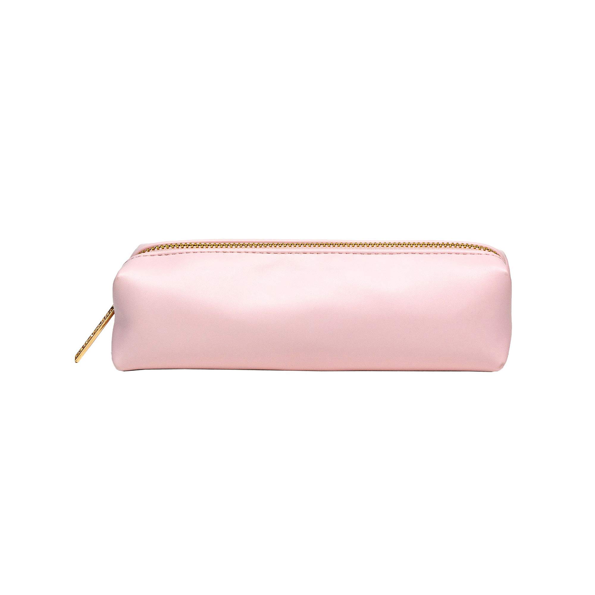 Pukka Pad, Carpe Diem, Slim Pencil Case, Ballerina Pink, Rainbow Multicoloured Striped Lining