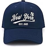 Classic Vintage Embroidered Fashionable Baseball Cap for Men Women Teenager Cap City Hat Adjustable with Gift Box