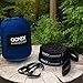 Gonex Portable Outdoor Camping Hammock, Nylon Parachute Single Hammock for Travel Camp with Hammock Straps, Ultralight (Dark blue+Light blue)