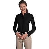 Port Authority Women's Long Sleeve Silk Touch Polo