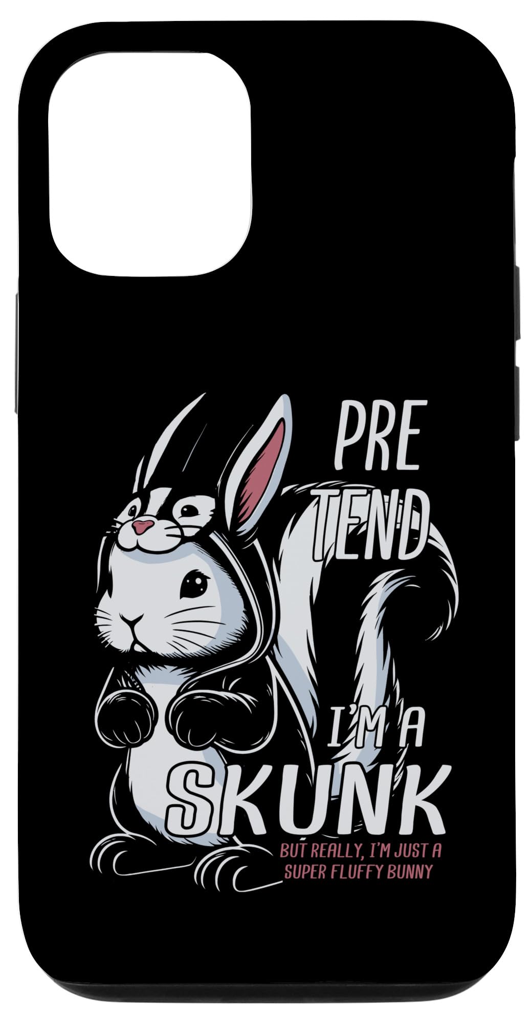 iPhone 14 Pro Skunk Bunny Badger Rabbit Case