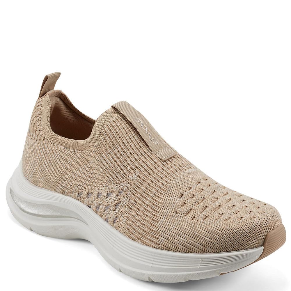 Easy Spirit Women’s Easywalk2 Sneaker, Light Natural, 9.5 Wide