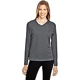 Team 365 Ladies' Zone Performance Long-Sleeve T-Shirt S SPORT GRAPHITE
