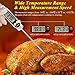 Meat Thermometer, Digital Food Cooking Thermometer Instant Read Thermometer Barbecue Thermometer Candy Thermometer for Kitchen BBQ Grill Smoker Meat Candy Milk