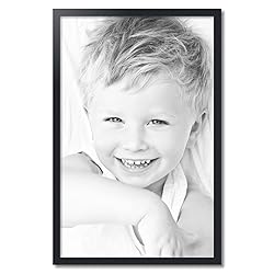 ArtToFrames 25x39 Inch Black Picture Frame, This