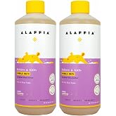 Alaffia Babies &amp; Kids Bubble Bath, Lemon Lavender 2-Pack &ndash; Gentle Tear-Free Formula for Sensitive Skin Care, Baby Essentials, 16 Fl Oz Ea