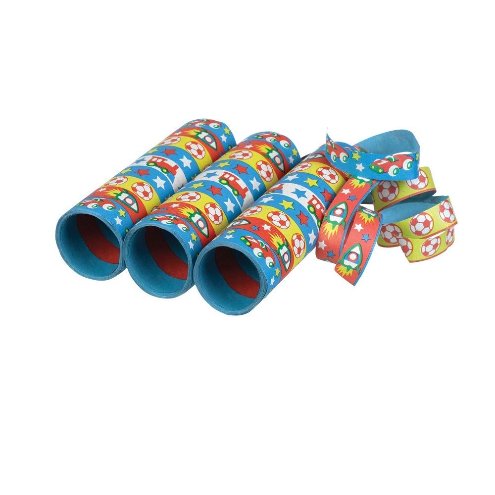 Amscan 350233 14 mm x 4 m 3 Stars Balloons Ribbed Streamers