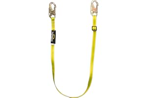 Guardian Fall Protection 01280 AWL4-6 Adjustable Non-Shock Absorbing Lanyard from 4-Feet to 6-Feet , Yellow