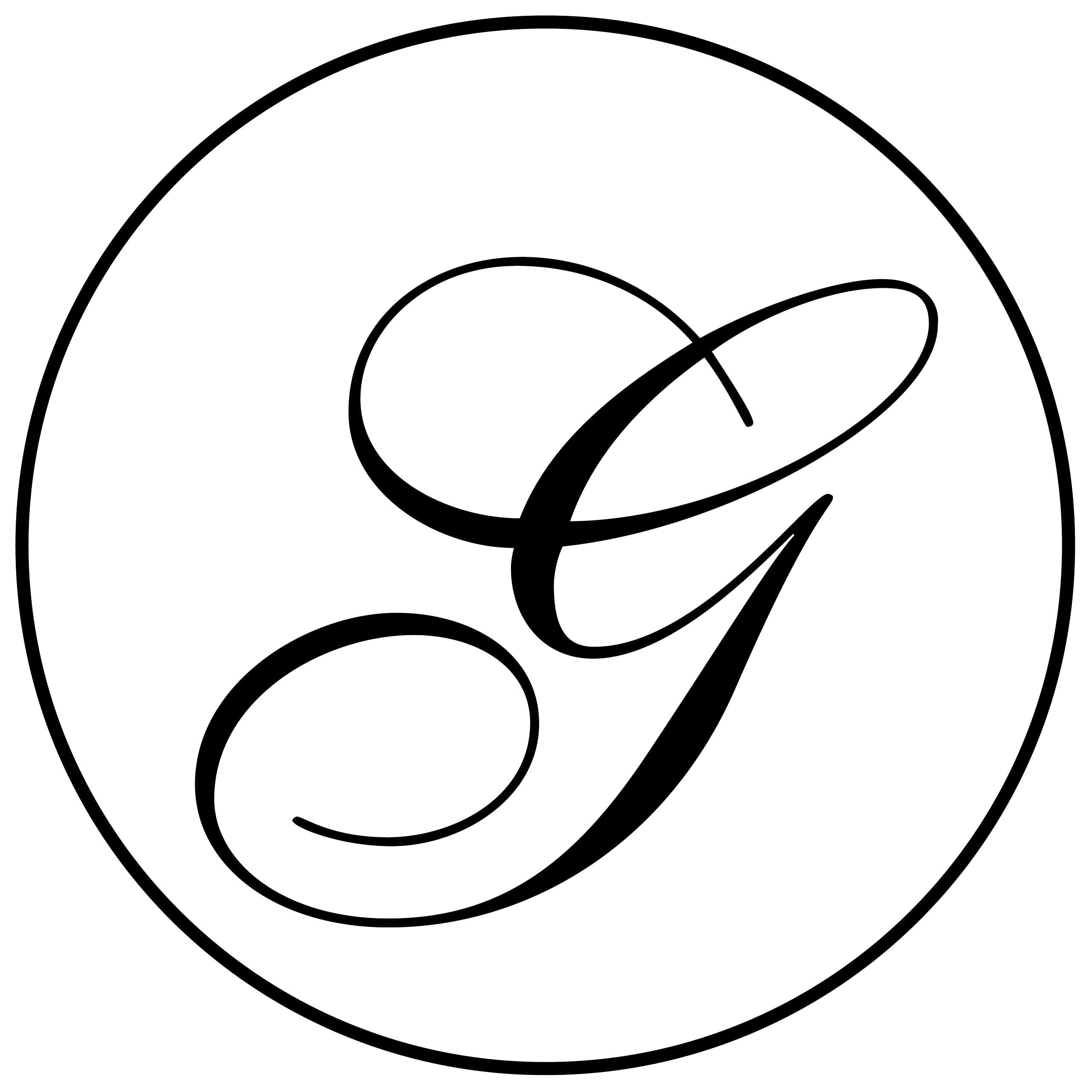 Jacques Herbin 40107T - A Round Seal with Varnished Wooden Handle - Copperplate - The Letter G - Manufactured in France - Creative Art Tool - Wax Stamp