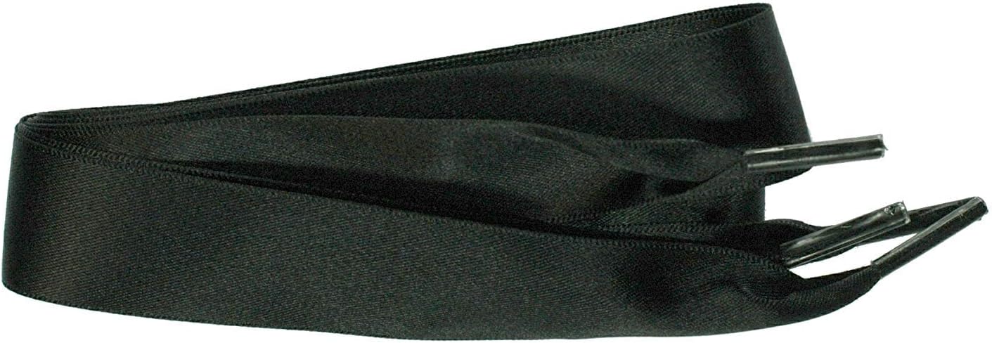 25mm Double faced Satin Black 75cm