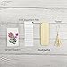 Set of 4 Packets Real Pressed Flowers Includes 2 DIY Flowers Wooden Bookmarks and 2 Dry Flowers Materials for Make Art & Craft (Purple and Blue)