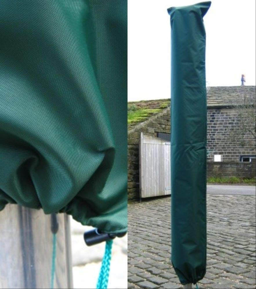 rotary dryer cover (colour green) with draw string made in UK by Hutten Ltd