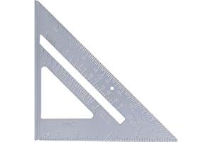 Yinhing Ruler 7 Inch Aluminum Alloy Tool 45 90 Degree Thickened Ruler for Woodworking Crafting Drawing Architecture Engineeri