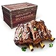 Grumpy Butcher Braised Wagyu Beef Short Ribs, 2 pack (1.5 lb each) - Fully-cooked Sous Beef Short Ribs Bone In - With Grumpy Butcher Gift Packages Specials Option