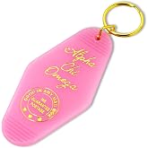 Sorority Shop Alpha Chi Omega Vintage Motel Keychain